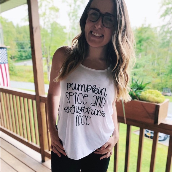 Pumpkin Spice & Everything Nice Flowy Tank - Picture 3 of 5